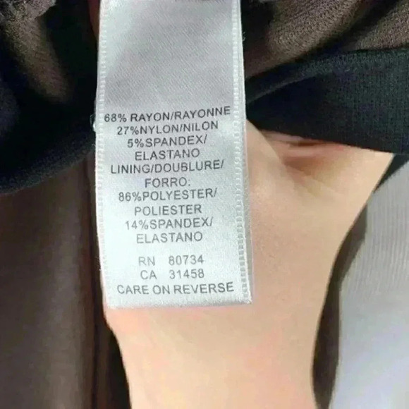 BcbgMaxAzira dress size 12P pencil zip back career - Picture 8 of 8